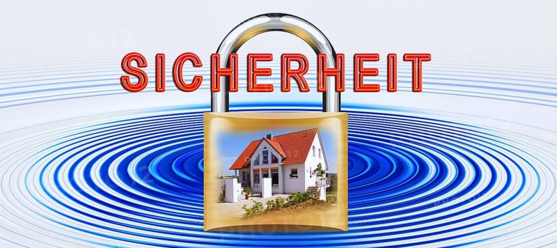 Symbolic image, security, burglary, theft, robbery, liability insurance, household contents insurance, insurance loss, building security, devastation, police, risk, Germany, Europe
