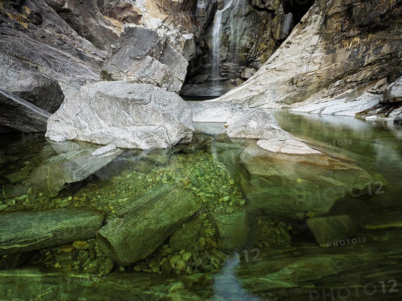 Cascata del Salto waterfall, Maggia, Maggia Valley, Canton Ticino, Switzerland, Europe