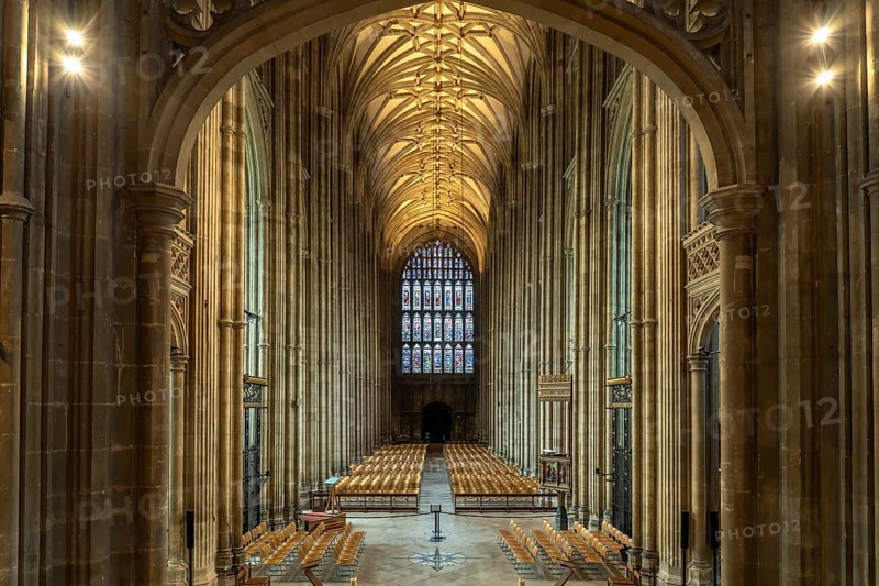 Nave of Canterbury Cathedral, England, Great Britain