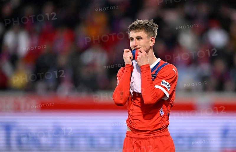 Jan Schöppner 1. FC Heidenheim 1846 FCH (03) disappointed Gesture Gesture Voith-Arena, Heidenheim, Baden-Württemberg, Germany, Europe