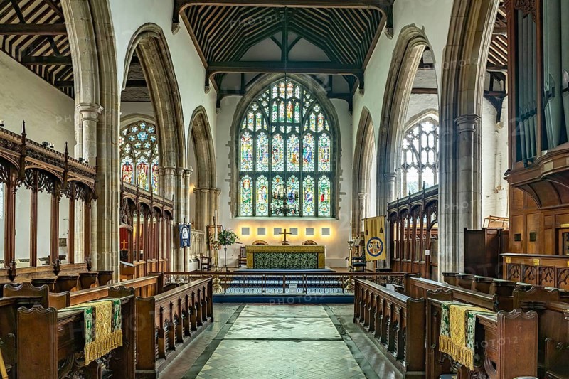 Interior of St Mary's Church in Rye, East Sussex, England, Great Britain