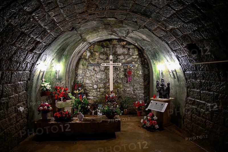 Chapel in Fort de Douaumont, French fortress from the First World War, Verdun battlefield, Verdun, Grand Est region, France, Europe