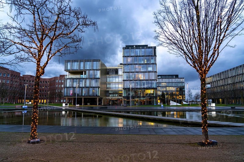 The Ruhr Tech Campus Essen, formerly the Thyssenkrupp Campus, home to the headquarters of Thyssenkrupp, since 2024 other companies such as E.ON and Siemens have been based on the site, Essen North Rhine-Westphalia, Germany, Europe