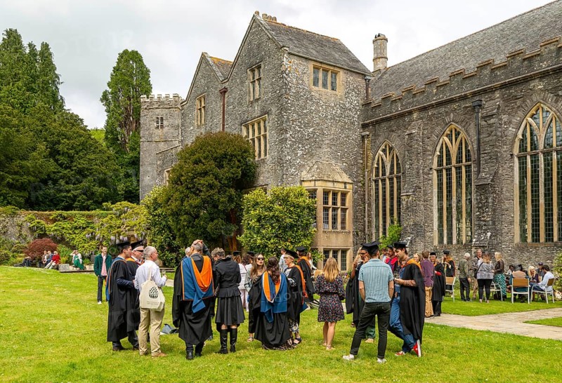 Graduation event, Schumacher College, Dartington Hall estate, Totnes, Devon, England, UK