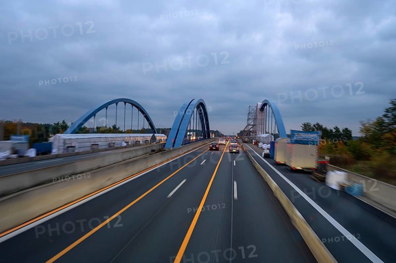 Bridge work on the A6 Nuremberg-Heilbronn motorway, Bavaria, Germany, Europe