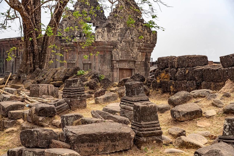 The sanctuary of the mountain temple Wat Phu, Champasak province, Laos, Asia