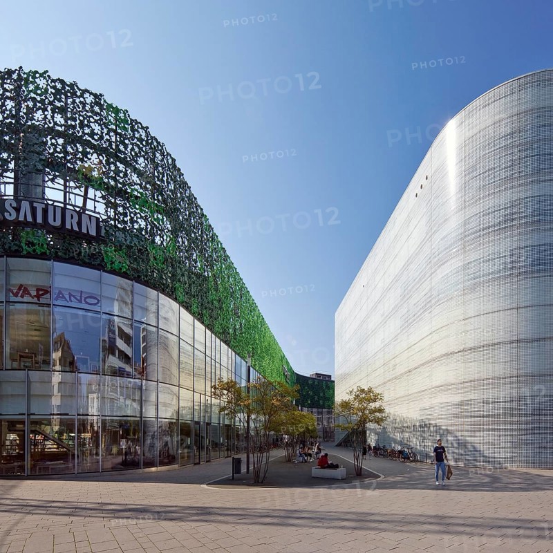 The Forum Mittelrhein shopping centre and the Forum Confluentes with the Mittelrhein Museum, Koblenz, Rhineland-Palatinate, Germany, Europe