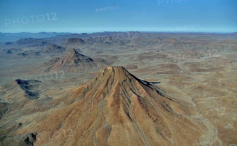 Aerial Photography, Etendeka Mountains near Twyfelfontein, Damaraland, Namibia, Africa