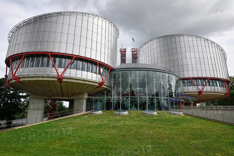 Building of the European Court of Human Rights, Strasbourg, Département Bas-Rhin, Alsace, France, Europe