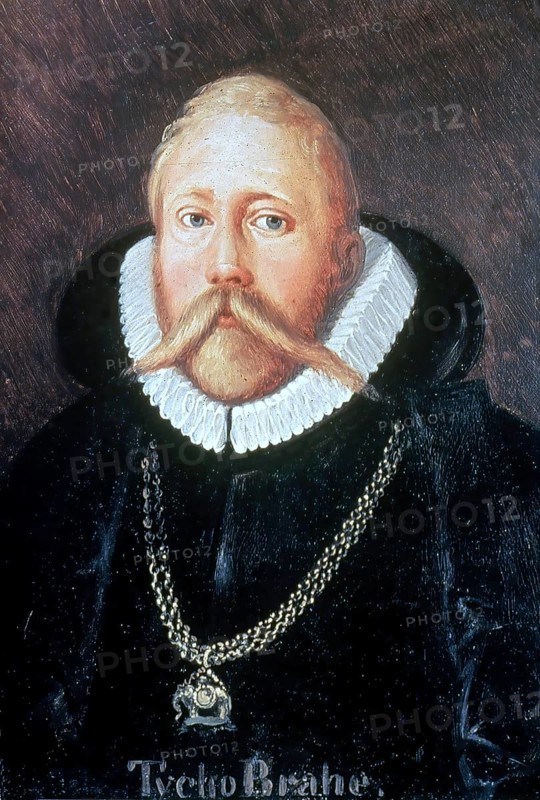 Tycho Brahe, 14 December 1546, 24 October 1601, was a Danish nobleman and one of the most important astronomers, Historic, digitally restored reproduction of an original document of the time, exact original date not known
