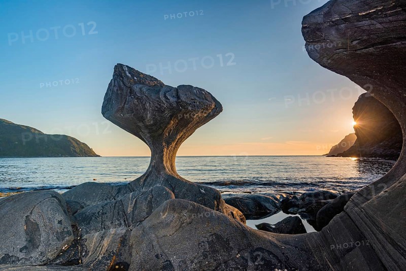 Kannesteinen at Måløy, Vågsøy, Sogn og Fjordane, Norwegen
