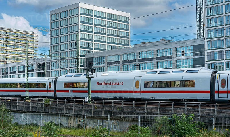 Regional and long-distance trains of Deutsche Bahn, Berlin-Moabit, Europacity, Germany, Europe