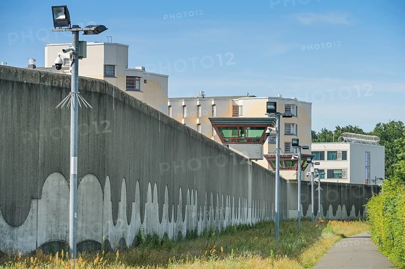 Watchtower and Wall, Tegel Prison, Seidelstraße, Reinickendorf, Berlin, Germany, Europe