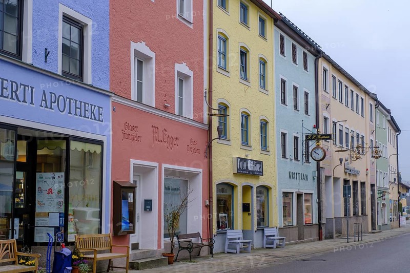 Marktstrasse, Teisendorf, Rupertiwinkel, Upper Bavaria, Bavaria, Germany, Europe