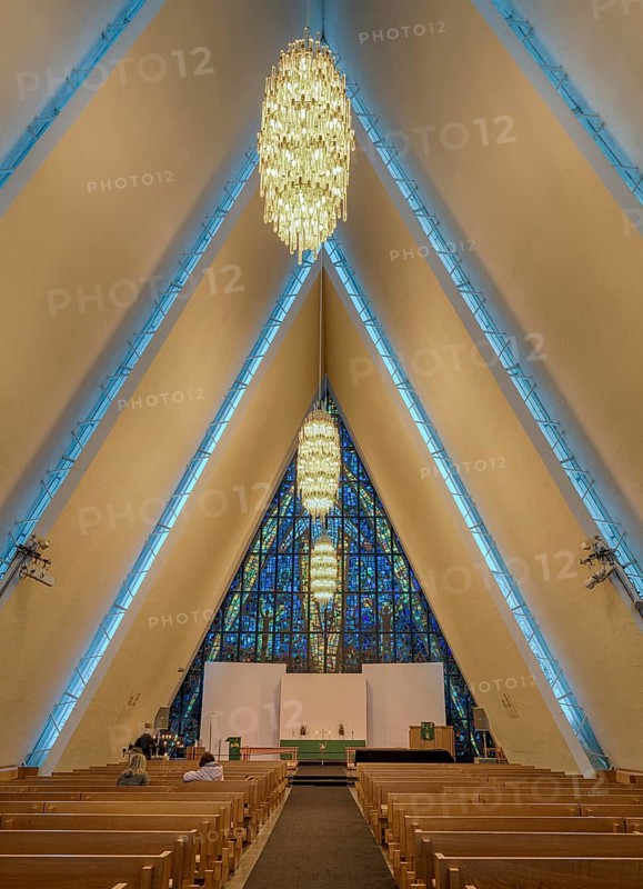 Ice Sea Cathedral Inside Tromso Norway