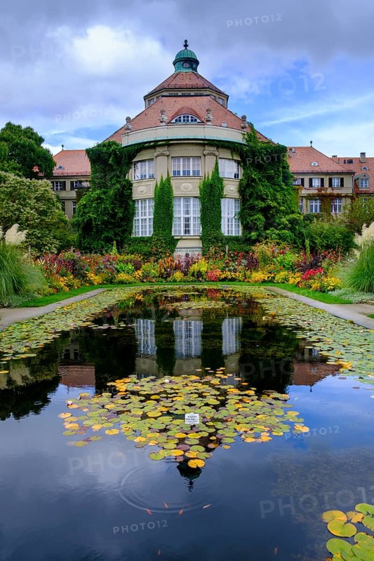 Historical Botanical Institute, Botanical Garden Munich-Nymphenburg, Munich, Upper Bavaria, Bavaria, Germany, Europe