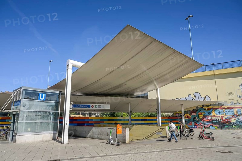Lichtenberg underground station, Weitlingstraße, Lichtenberg, Berlin, Germany, Europe