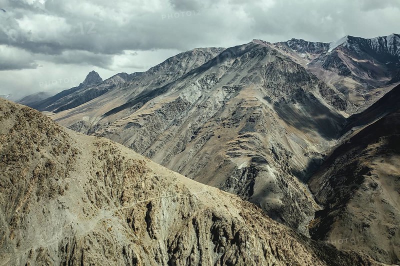 Landscape, way into the Wakhan Corridor, descent from Daliz Pass, Afghanistan, Asia