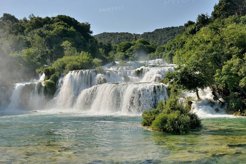 Skradinski buk waterfalls, Krka National Park, Šibenik-Knin County, Dalmatia, Croatia, Europe