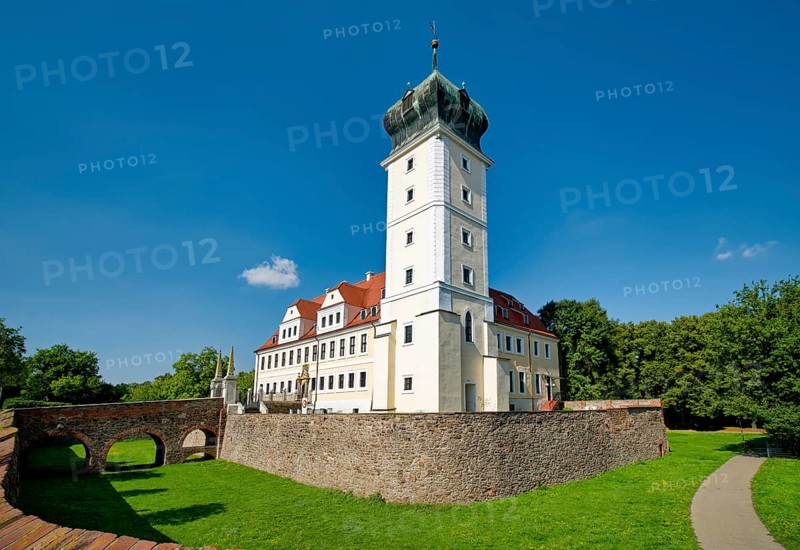 Baroque castle, Delitzsch, Saxony, Germany, Europe