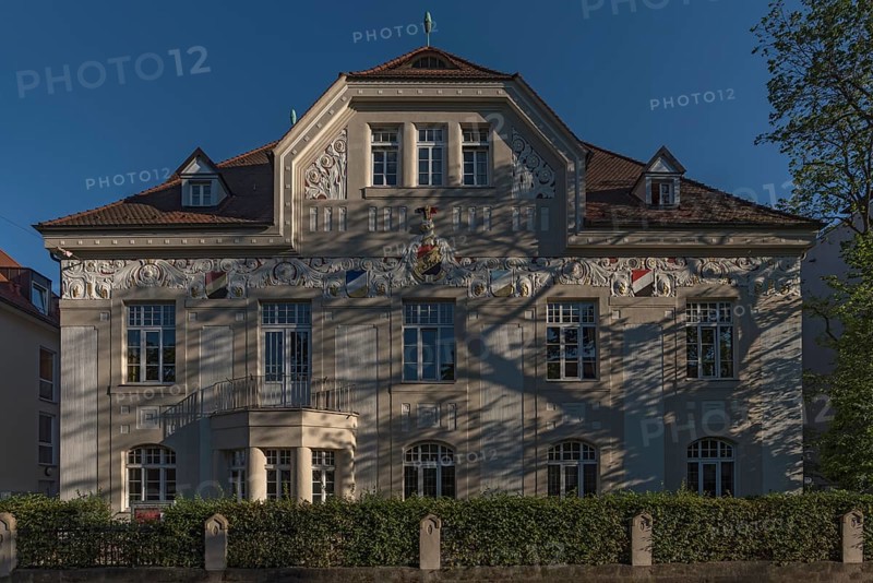 House of the Germania fraternity, built in 1888, Erlangen, Middle Franconia, Bavaria, Germany, Europe