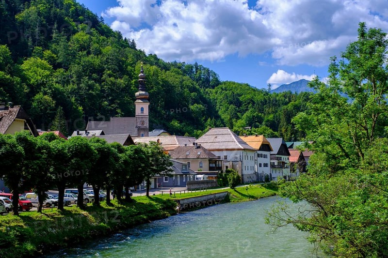 Lauffen an der Traun, near Bad Ischl, Salzkammergut, Upper Austria, Austria, Europe