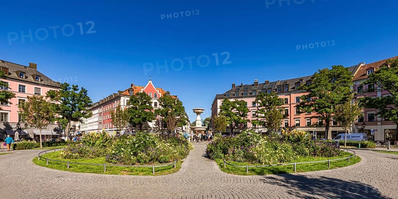 Gärtnerplatz in the Gärtnerplatz neighbourhood in Isarvorstadt, Munich, Bavaria, Germany, Europe