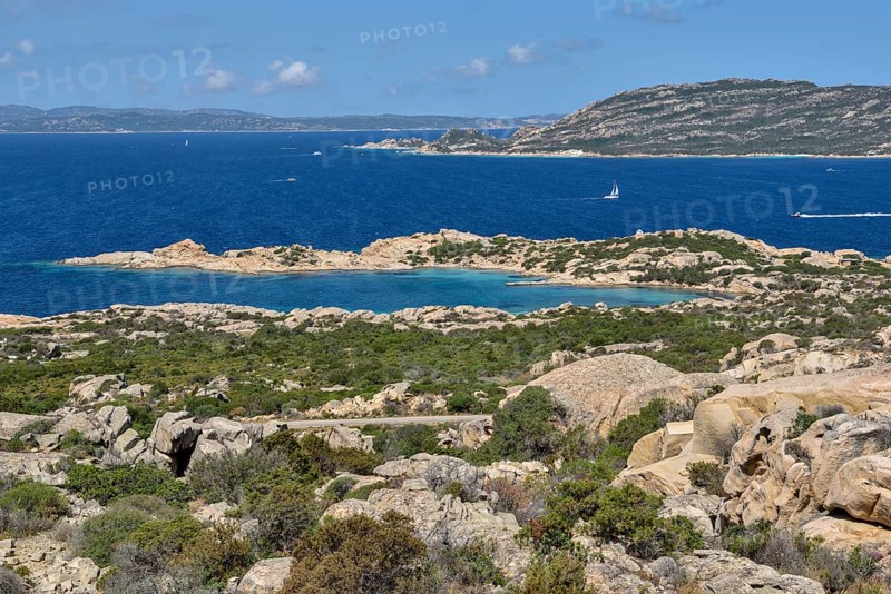 Bay, Cala Francese, La Maddalena Island, Province of Sassari, Gallura, Sardinia, Italy, Europe