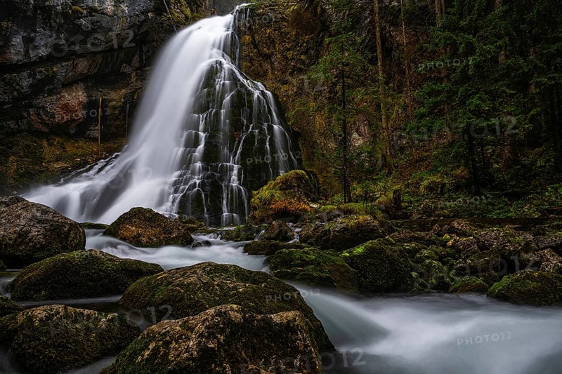 Golling Waterfall, Golling, Tennengau, Salzburg, Austria, Europe