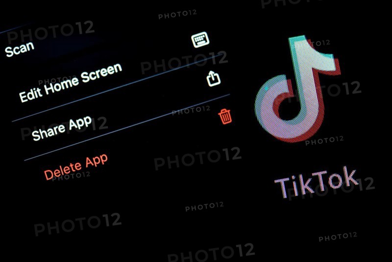 TikTok logo is displayed on an ipad in this illustration picture taken, on August 1, 2020 in Assam, India. Trump to ban TikTok through executive action as soon as Today August 1
