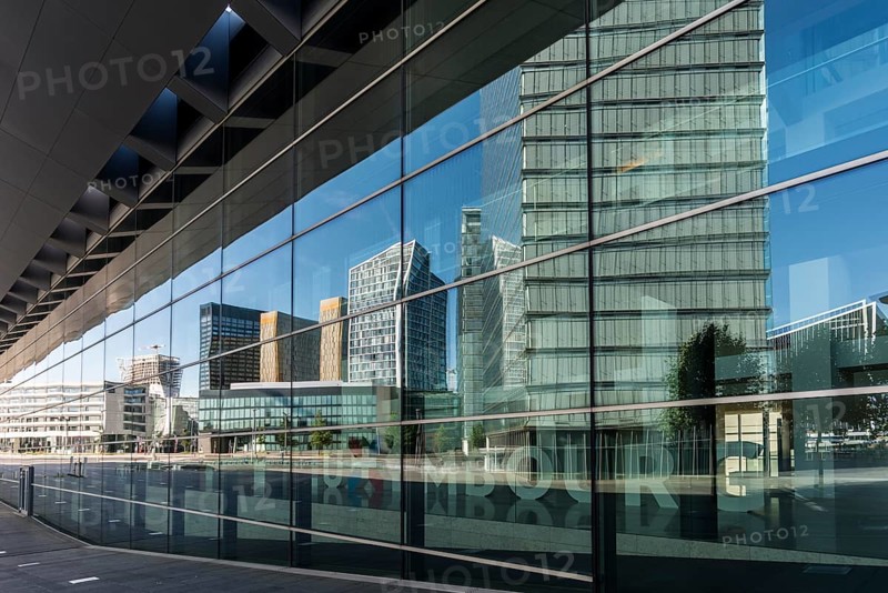 High-rise buildings, Place de l'Europe, Plateau de Kirchberg, Luxembourg, Luxembourg City, Luxembourg, Europe
