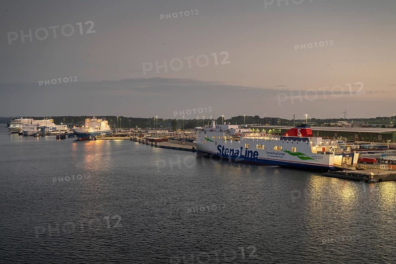 Stena Line ferry, harbour, Baltic Sea spa Travemünde, Bay of Lübeck, Lübeck, Schleswig-Holstein, Germany, Europe