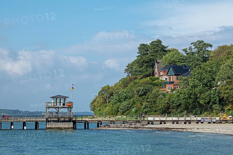 Pier, beach, Glücksburg, Schleswig-Holstein, Germany, Europe