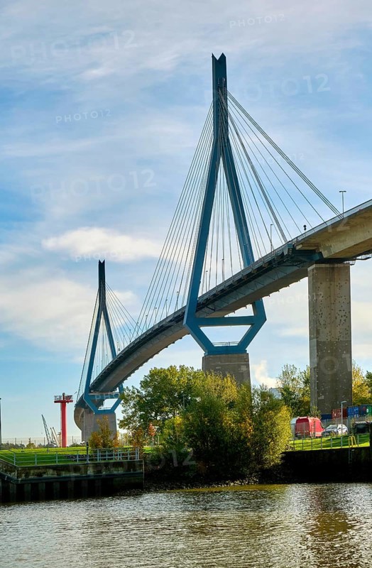 Köhlbrand Bridge, Hamburg, Land Hamburg, Germany, Europe