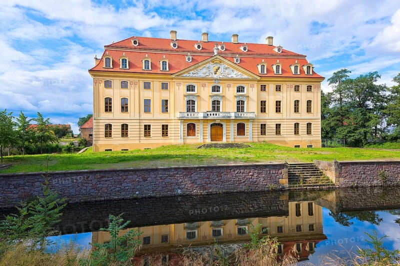 Baroque Wachau Castle near Dresden