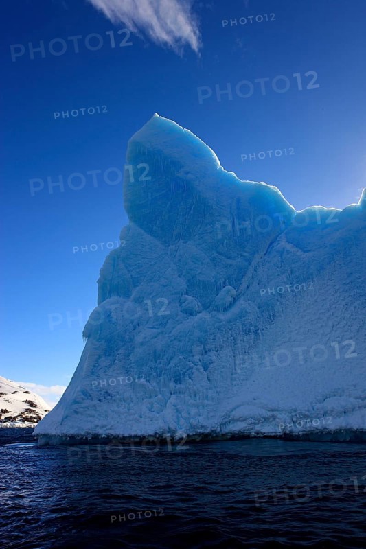 Iceberg, Weddell Sea, in blue water, Antarctica
