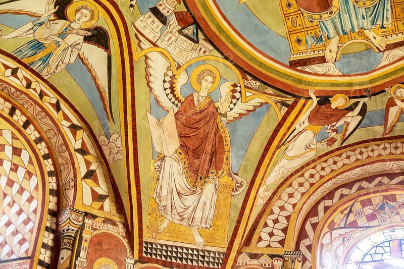 Medieval wall paintings, church of Saint Michael and All Angels, Copford, Essex, England, UK