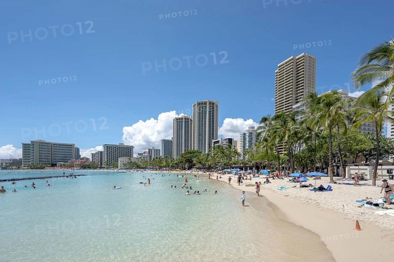 Waikiki Beach, Honolulu, Oahu, Hawaii, USA, North America