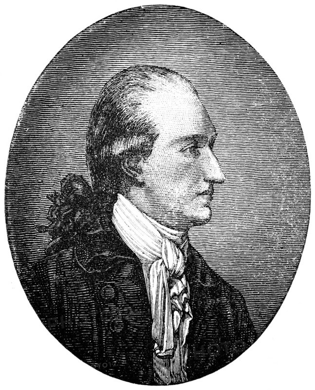 Johann Wolfgang von Goethe (1749 Frankfurt, 1832 Weimar) Portrait, important German poet of world literature, politician and naturalist at the court of Duke Carl August of Saxe-Weimar-Eisenach, historical illustration 1883