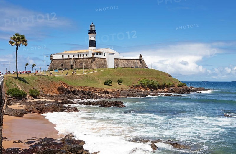 Faro da Barra Lighthouse, Salvador, State of Bahia, Brazil, South America