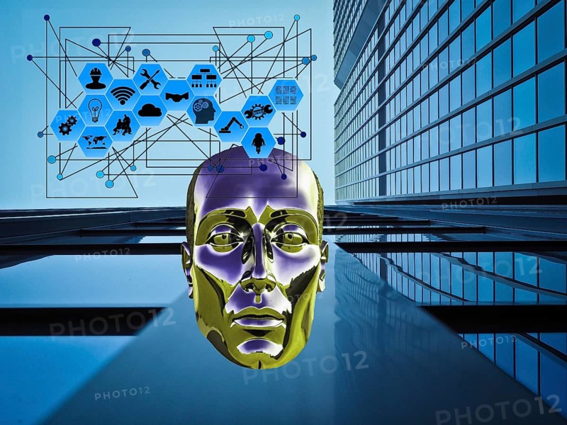 Symbol photo, AI, AI, ChatGBT, OpenAI, chatbot, artificial intelligence, artificial intelligence, IT system, computer science, industry, IT technology, computer system, software, Microsoft, silicon brain, thinking machine, creativity, new wonder of the world, Einstein replacement, problem intelligence, AI research, language robot, algorithm, AI danger, AI tools, AI tools, Internet of Things