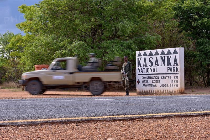Entrance to the Kasanka National Park, Zambia, Africa