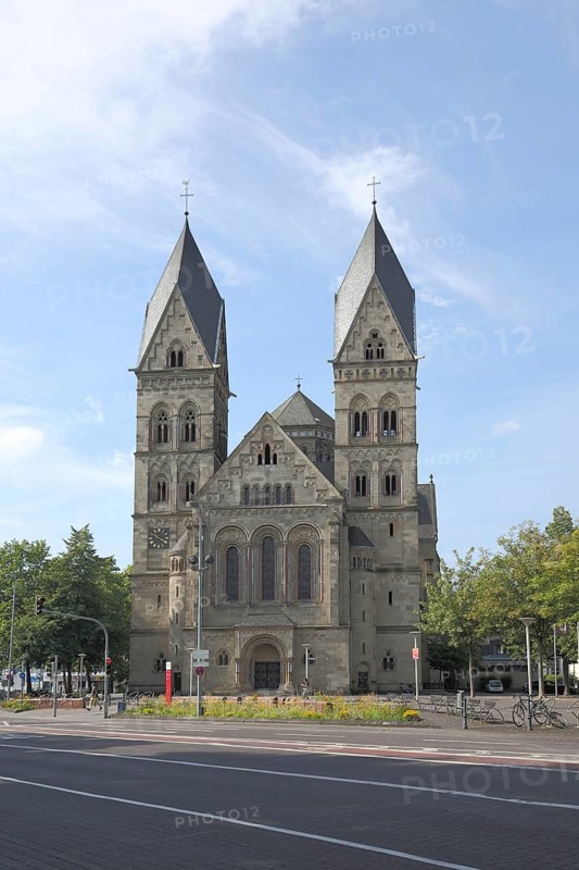 Neo-Romanesque Church of the Sacred Heart, Koblenz, Rhineland-Palatinate, Upper Middle Rhine Valley, Germany, Europe