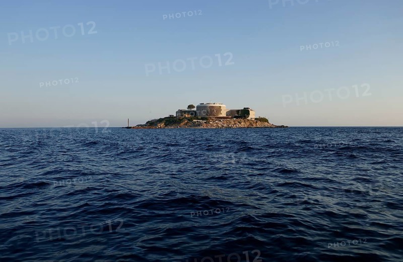 Mamula Island with Fortín De Lastavica near Herceg Novi at the entrance to the Bay of Kotor, prison island during Mussolini's time, Adriatic Sea, Mediterranean Sea, Kotor, Montenegro, Europe