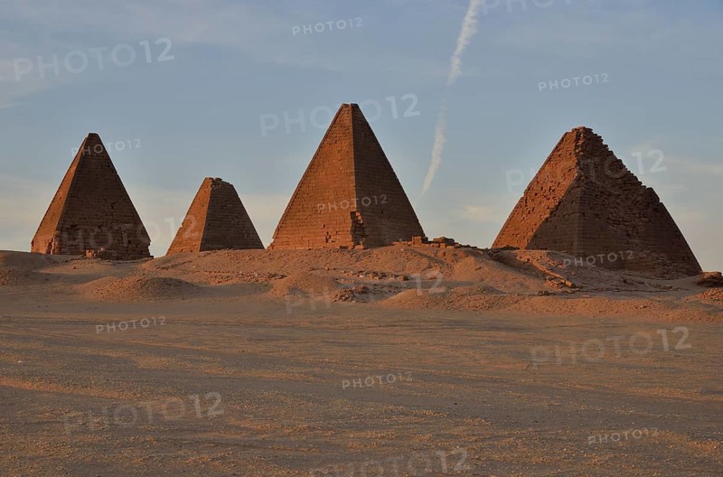 Meroitic pyramids of the northern group at Gebel Barkal, Karima, Northern State, Nubia, Sudan, Africa