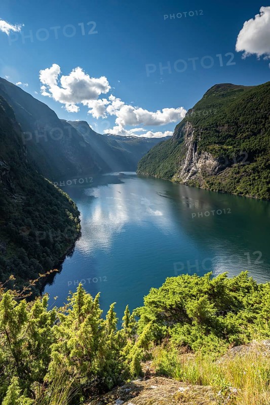 Geirangerfjord, near Geiranger, Møre og Romsdal, Norway, Europe