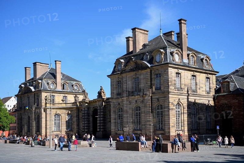 Palais Rohan, now a museum, Strasbourg, Département Bas-Rhin, Alsace, France, Europe