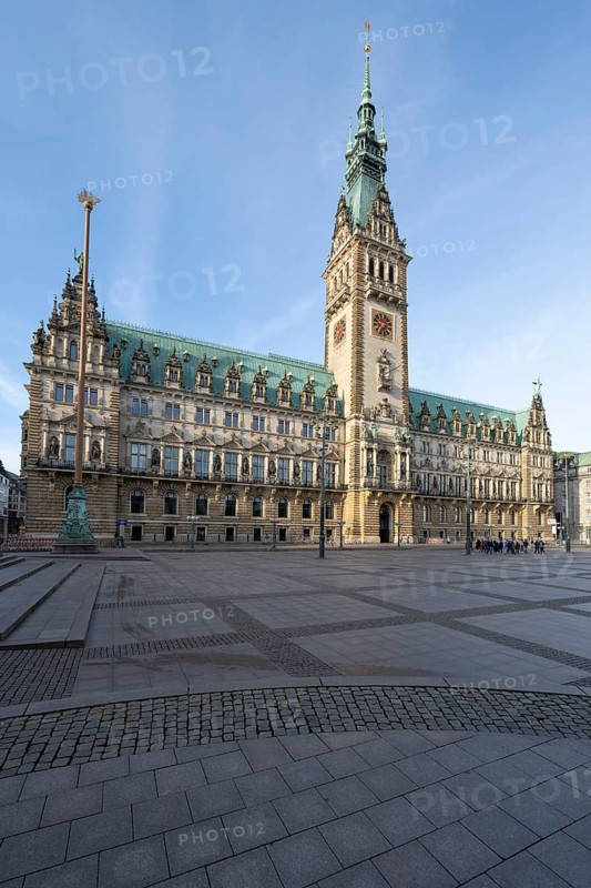 City Hall, State Government, North German Renaissance, Hamburg, Germany, Europe