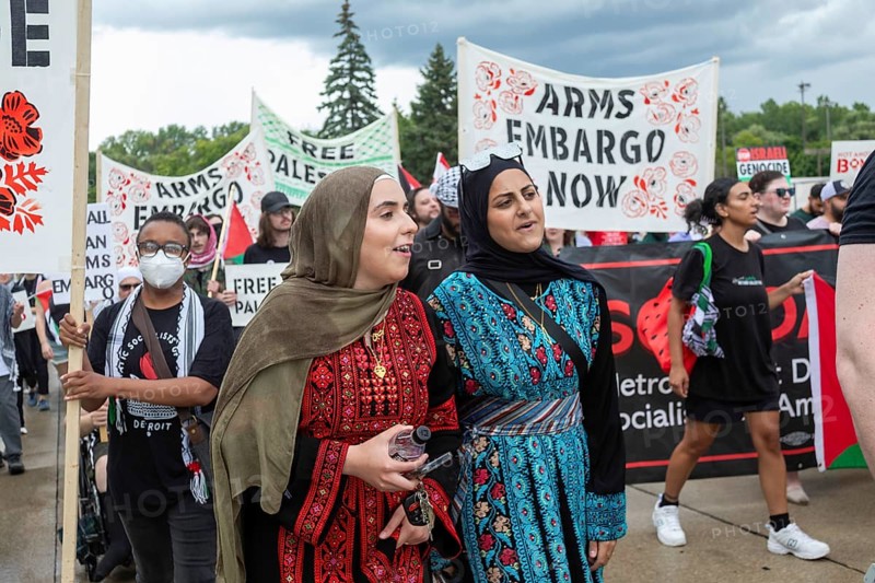 Dearborn, Michigan USA, 17 August 2024, In advance of the Democratic National Convention, activists rallied to demand that 'Not Another Bomb' should be sent for Israel's war in Gaza