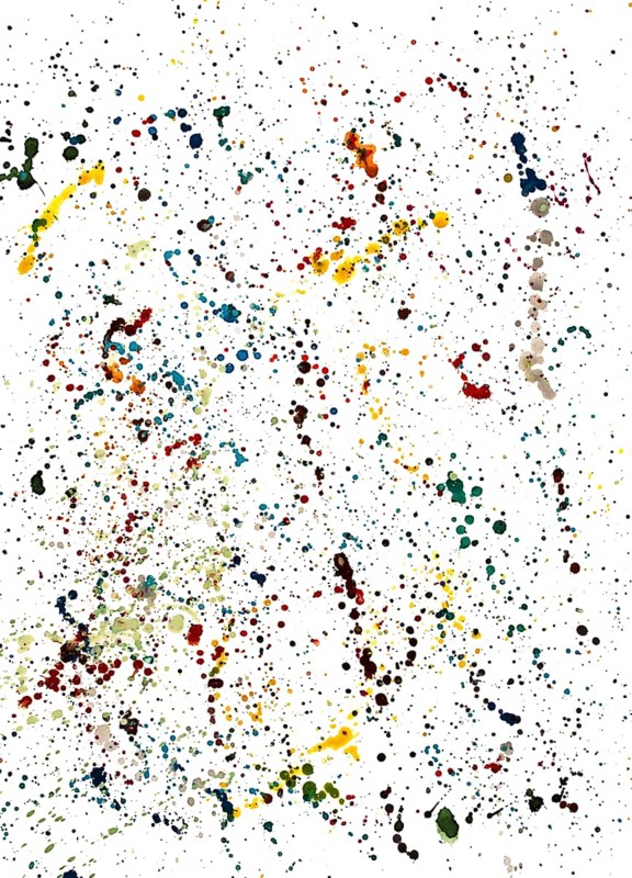 Abstract background, drops, splashes, paint, on white background, multicolor, drawing, watercolor paint